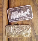 Lot of 2 1 oz. .999 Vintage Silver Bars (005)