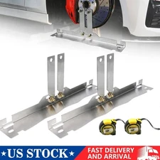 Upgraded Wheel Alignment Tool Stainless Steel w/ Connection Sheet& Tape Measures