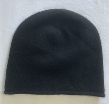H & M - Women’s Black 100% Pure Cashmere Beanie Hat - Size - One Size
