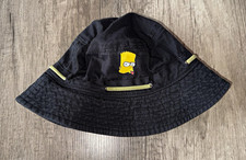 Reserved Jungen Anglerhut schwarz Bart Simpson bestickt Kordelzug 9-13 Years