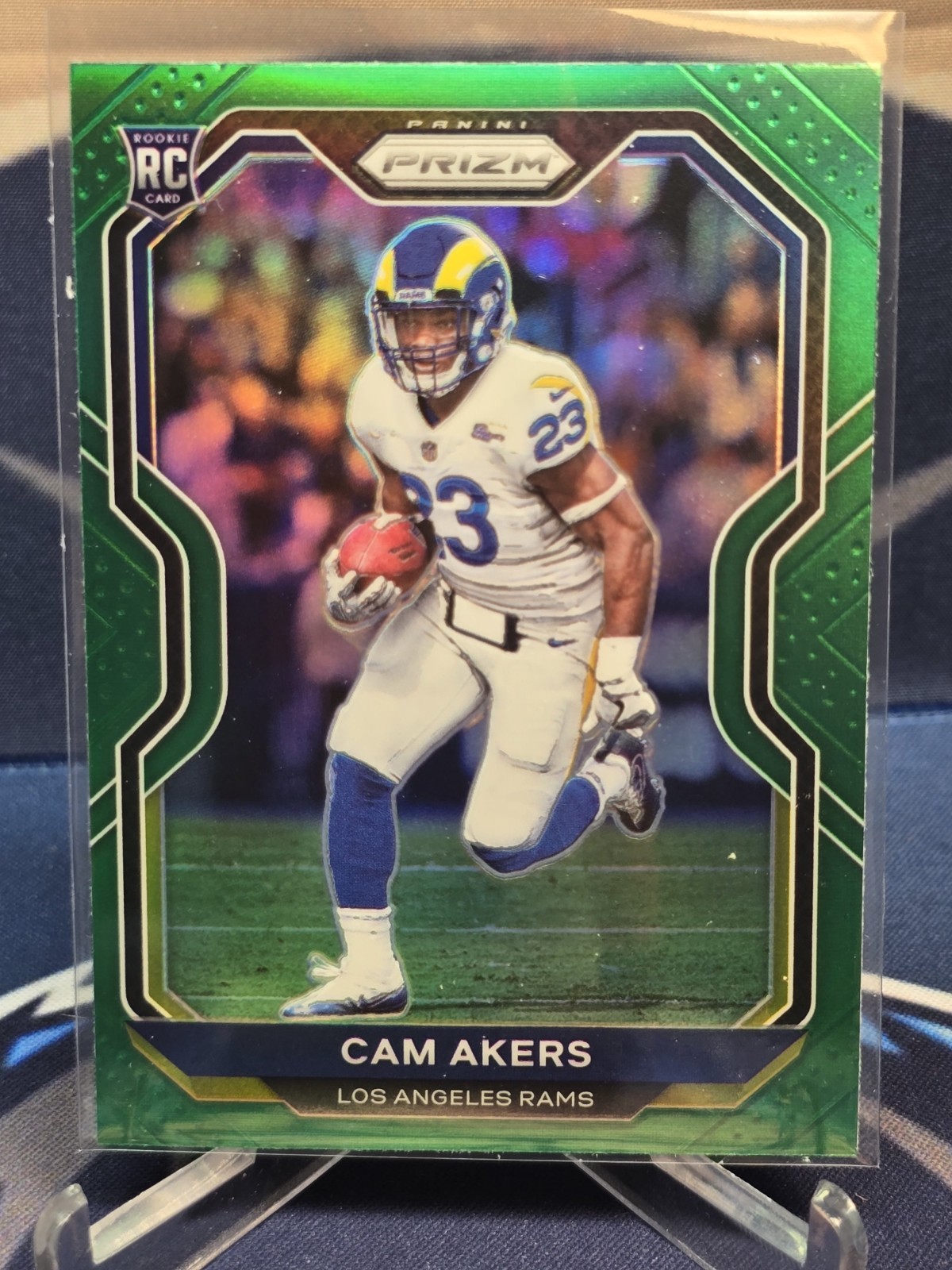 2020 Panini Prizm - Rookie Cam Akers #376 Green Prizm (RC)