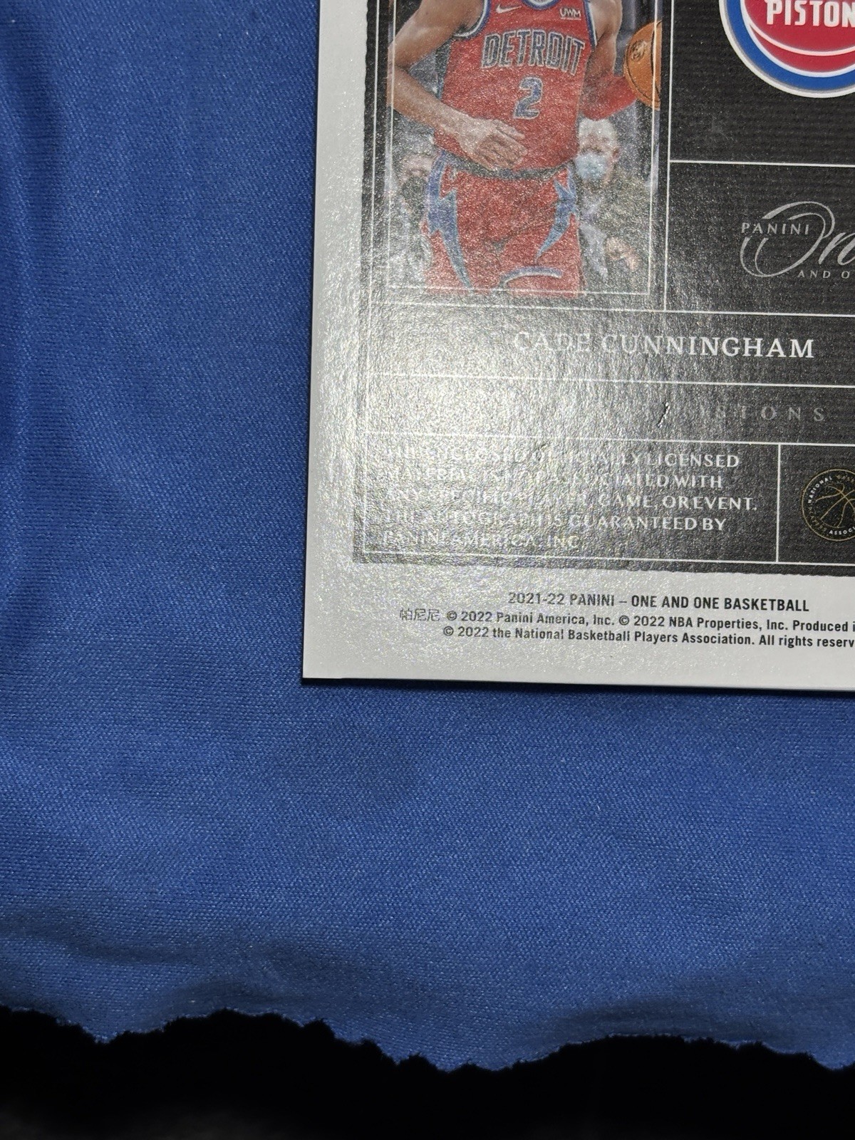Cade Cunningham Rookie Jersey Patch Auto /35 RPA 2021-22 One & One #RJ-CCH view 10
