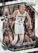 2025 Panini Prizm WNBA #5 Paige Bueckers White Seismic Prizm Rookie