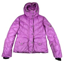 Giacca EMMEGI donna 10 US Orchid Down puffer sci snowboard cappotto invernale con cappuccio