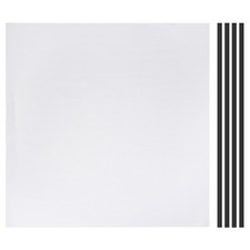 PC Fan Dust Mesh 19.7"x19.7" 3mm Hole, Dust Filter with Magnetic Strip White