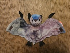 BNWT Retired Ty Beanie Baby Plush Batty the Bat Tie Dye New Tagged Immaculate