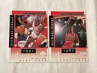 MICHAEL JORDAN ~ 1998-99 Upper Deck CAREER COLLECTION 2 Cards lots # 14 & 15