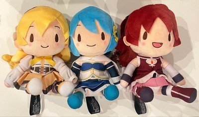 Puella Magi Madoka Magica Rebellion Fuwapuchi Plush Vol.2 Sayaka Mami Kyoko Set