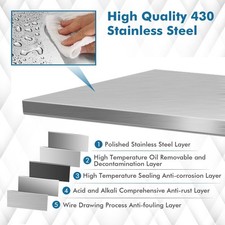 Stainless Steel Kitchen Prep Table Rolling Work Table