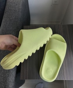 Yeezy Slide Green Glow | eBay