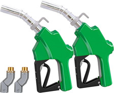 2Pcs 3/4"NPT Automatic Fuel Nozzle High Flow Aluminum Auto Shut-Off Fuel Nozzle,