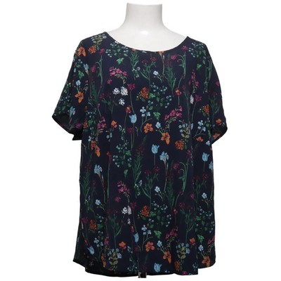 AproductZ, Top, Größe: 50, Blau/Mehrfarbig, Polyester, Blumen, Damen #7g8