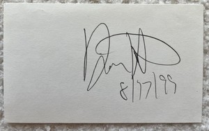 BATTLESTAR GALACTICA Autograph RICHARD HATCH Signed 3X5 index card CAPT APOLLO