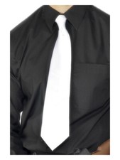Image of Deluxe White Gangster Tie, White