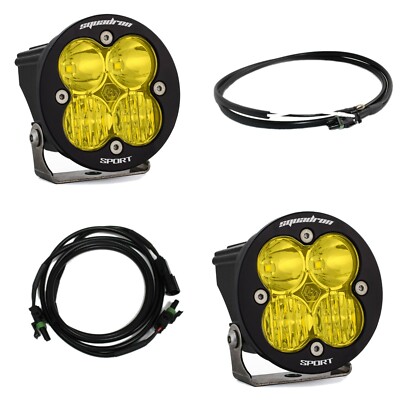 Baja Designs Amber Squadron Sport LED Combo Mirror Kit For 2021+ Ford Bronco