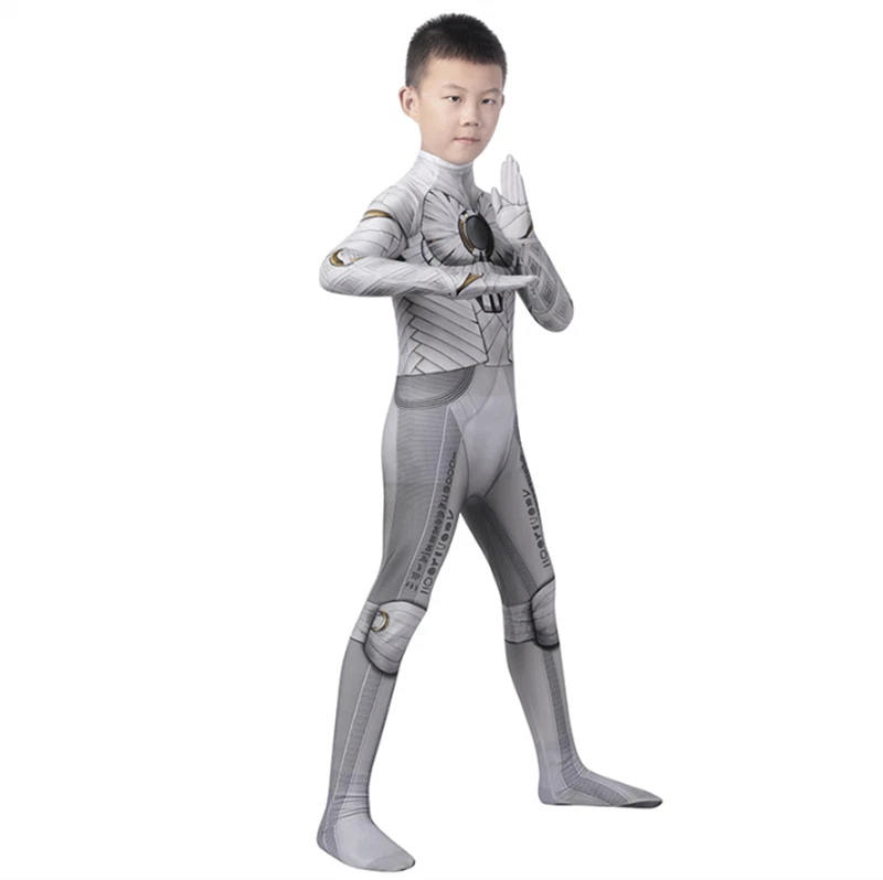 Avengers Moon Knight Cosplay Children Bodysuit Halloween Party Costumes Suit Foto 3 de 4