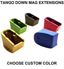 For GLOCK 43 Coated TANGO DOWN Plus 2 Magazine Extension Choose Custom Color