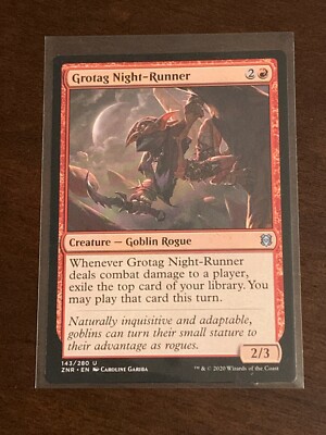 Magic the Gathering Zendikar Rising Grotag Night-Runner