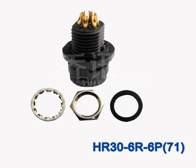 10PCS New Connector HR30-6R-6P(71) 6-pin Aviation Plug #WD6*