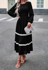 BOHEMIAN MAXI IN BLACK