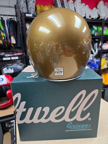 MOTORCYCLE HELMET BILTWELL GRINGO ECE R22.06 UGLY Gold Metallic - L Size - Picture 8 of 18