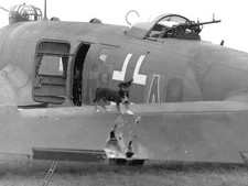 Foto Segunda Guerra Mundial Segunda Guerra Mundial Luftwaffe alemana Fw200 Cóndor dañado Segunda Guerra Mundial/6151