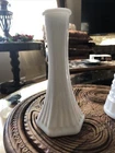 Milk Glass Bud Vase Hexagonal Base E.O. Brody Co. 175 Vintage 6"