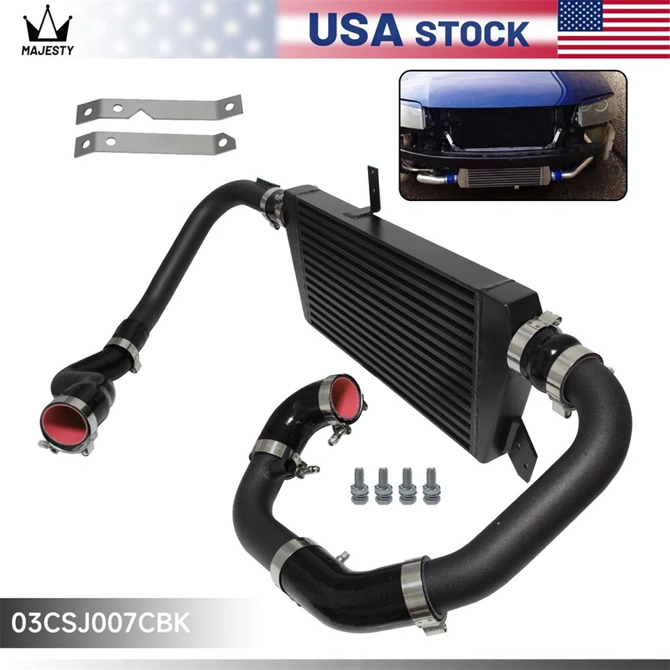 Front Mount Intercooler+Pipe Kit For Audi A4 1.8T Turbo B6 Quattro 2002-2006 BK Foto 4 de 4