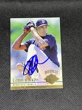 Latroy Hawkins Minnesota Twins 1994 Fleer Ultra Signed Auto Rookie Card #389 COA