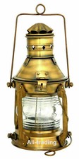 Antique Brass 10" Ship Lamp Boat Oil Lantern Maritime Collectible Home Decor 