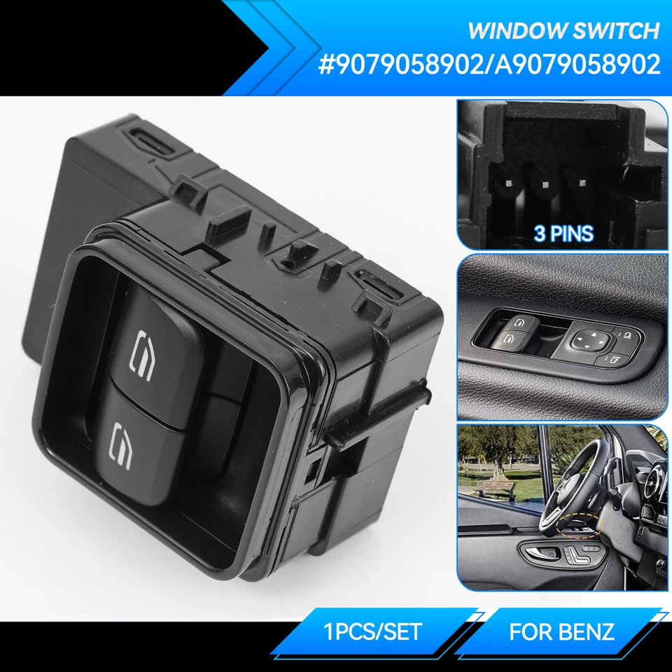 Window Switch Driver Side For Mercedes Sprinter 907 910 2018-2022 A9079058902 - Image 2 of 4