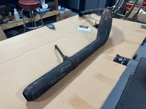 1975 Can-Am MX-2 175cc OEM Exhaust Down Pipe with Brackets Nice Condition - Used - Afbeelding 13 van 18