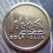 vtg - WE-KO-PA GOLF CLUB gc - Golf Ball Marker - Flat Metal - Scottsdale AZ