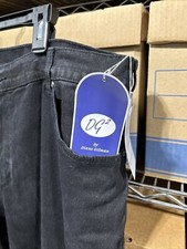 Diane Gilman DG2 Black Pants Rhinestones 22W NEW 8f