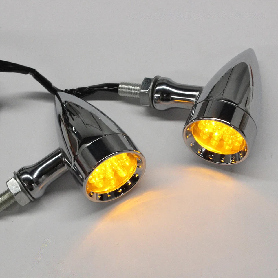 4 luces intermitentes LED de giro para motocicleta Yamaha Road Star XV 1600 1700 Foto 4 de 4