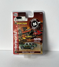 Auto World Cars N Coffee XTraction 1955 Mr.Chevy Nomad Green Slot Car New In Box
