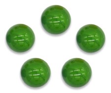 14mm "Opal Green" Glass Game Marbles .55 inch - Pack of 10