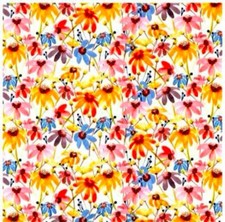 Farmhouse Daisies Valance Colorful Floral Decor 42 w X 14 L, Free Shipping