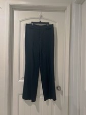 Ann Taylor MARGO FIT Wide Straight Leg Pants Black Fully Lined, Size 8