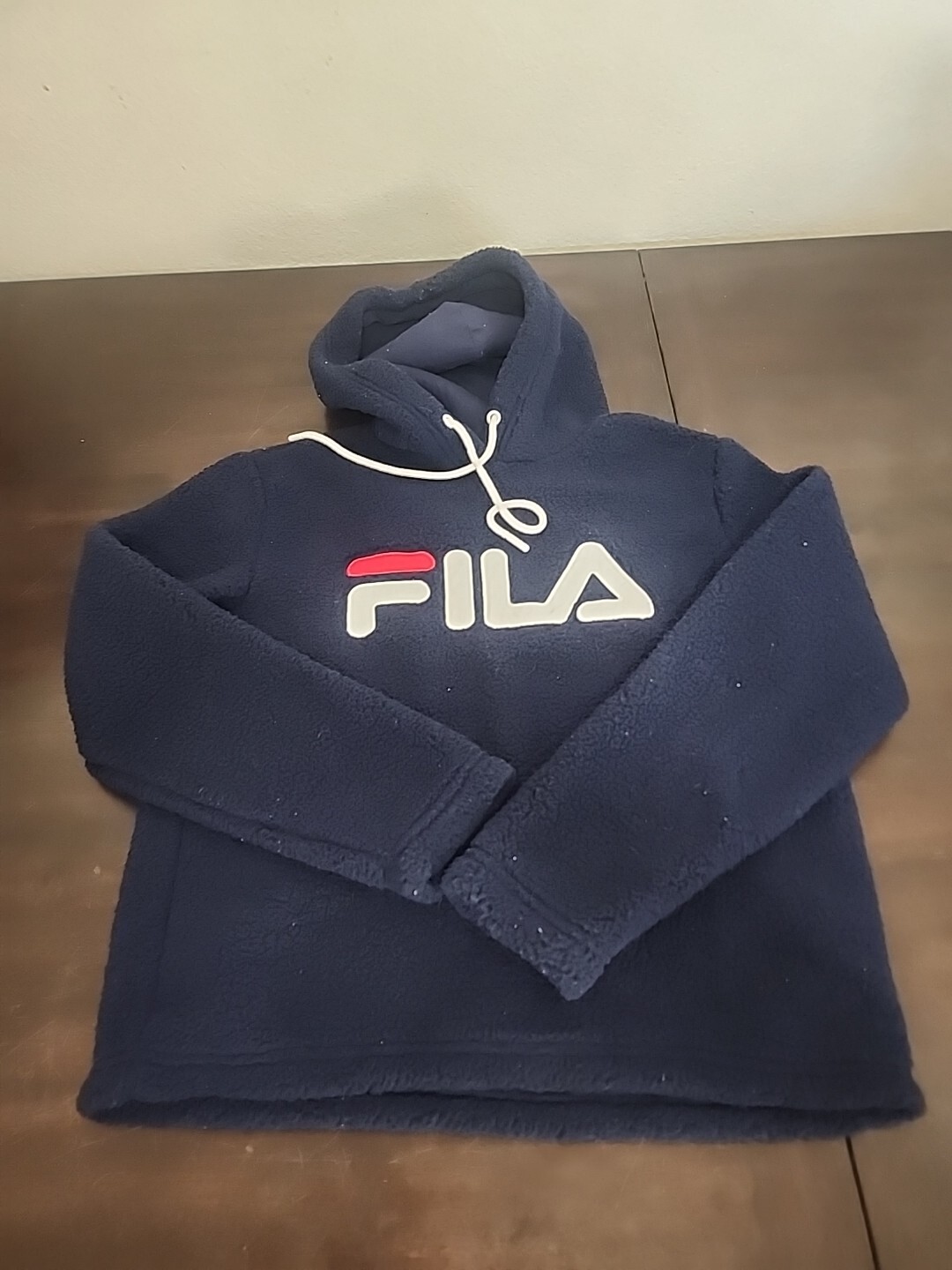 Felpa con cappuccio vintage Fila Fleece; Pullover Teddy sherpa Fleece Donna Small