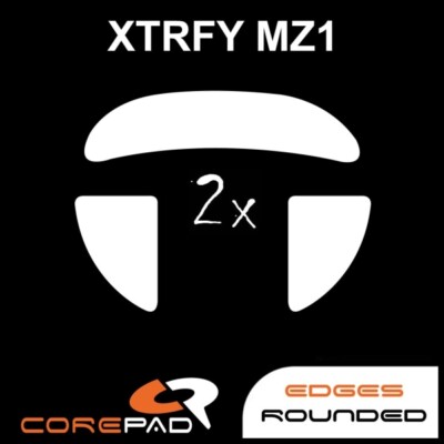 Corepad Skatez XTRFY MZ1 Replacement Mouse Feet Hyperglides PTFE Teflon