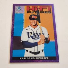 2022 Bowman Chrome Hi-Fi Futures Carlos Colmenarez Purple Mojo Refractor /250 S2