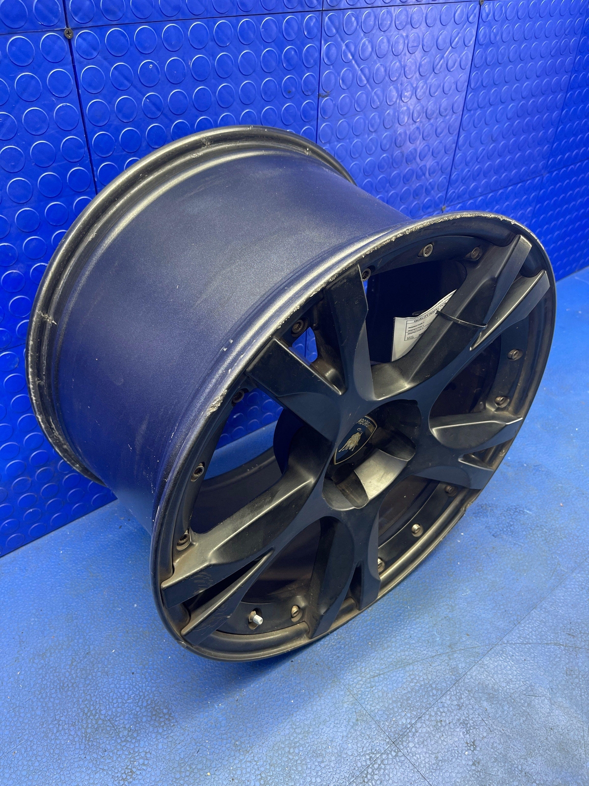 LAMBORGHINI GALLARDO OEM 19X11 REAR BLACK GLOSS WHEEL