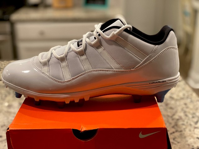 jordan 11 cleats low blue