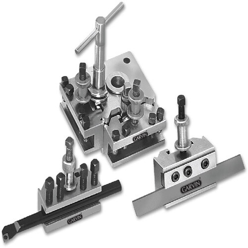 T63 Quick Change ToolPost 5 Pcs Colchester, Bantam Boring Vee Parting Lathe QCTP - Bild 1 von 2