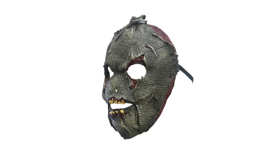 Ghoulish Productions Scarecrow Latex Face Mask Horror Halloween Cosplay - Image 3 of 4
