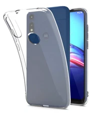 Clear TPU Protective Case Screen Protector Guard For Motorola Moto E (2020)