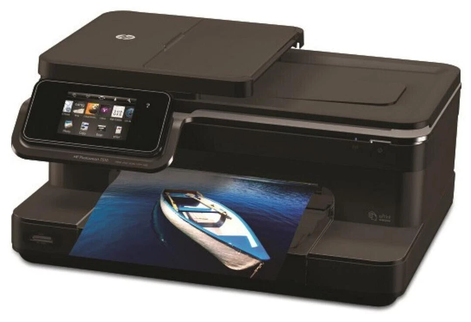 HP PhotoSmart Print Scan Copy 7510 All-in-One Desktop Printer SDGOB-1121 BLACK - Image 3 of 4