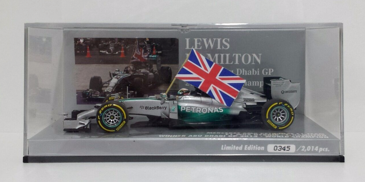 限定品　1/18 ミニチャンプス　メルセデスW05 L.ハミルトン　アブダビGP 限定品1/18 ミニチャンプスメルセデスW05 L.ハミルトンアブダビGP
