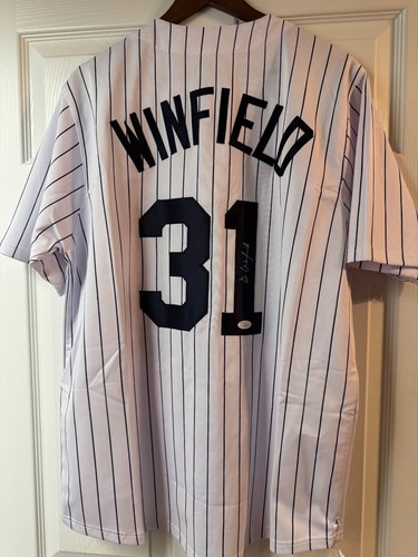 DAVE WINFIELD SIGNED REPLICA CUSTOM NEW YORK YANKEE STYLE JERSEY JSA AUTHENTICAT